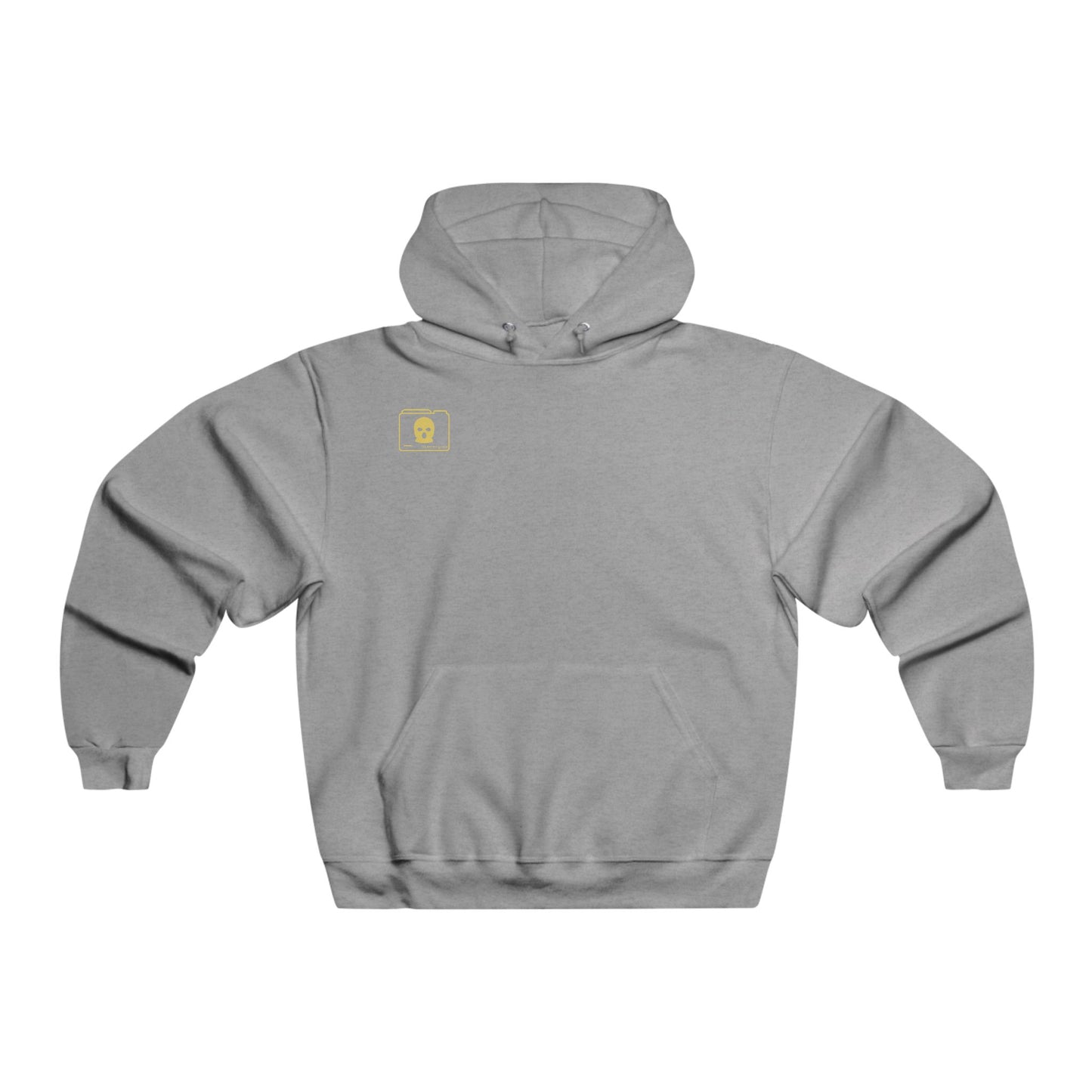 YELLOW 3D Patriot Small Logo with Guillotine - Men's  Hooded Sweatshirt