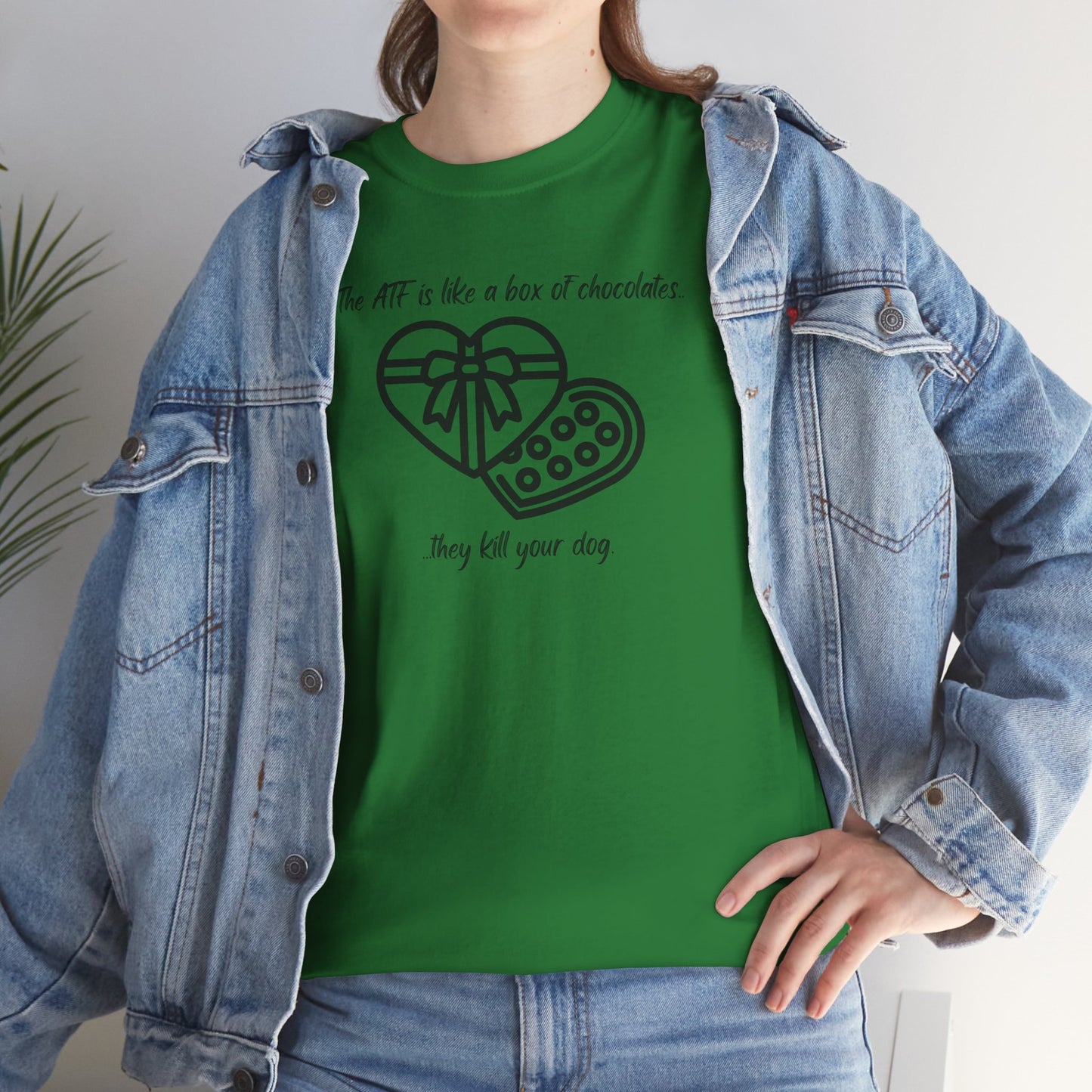 The ATF is like a box of chocolates - Unisex Heavy Cotton Tee