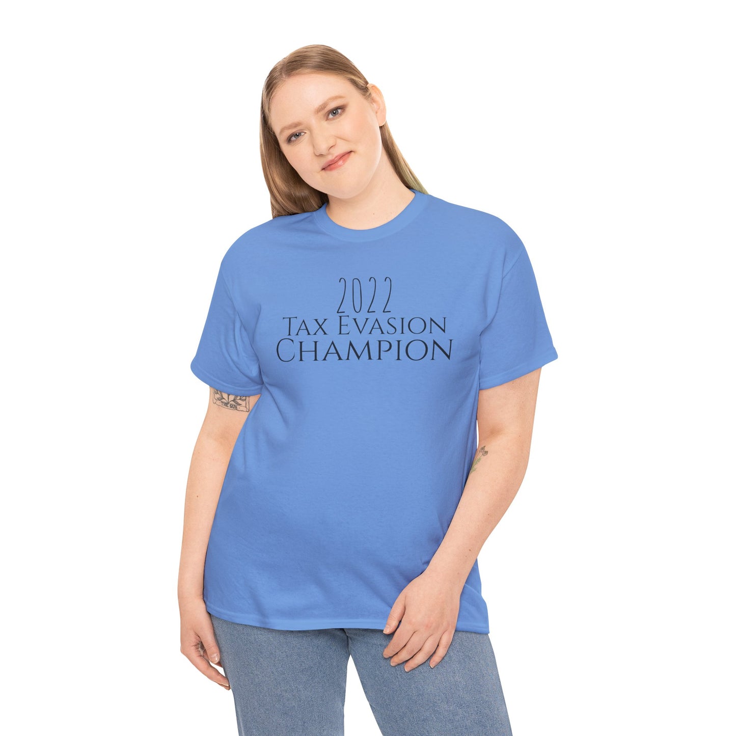 2022 Tax Evasion Champion - Unisex Heavy Cotton Tee