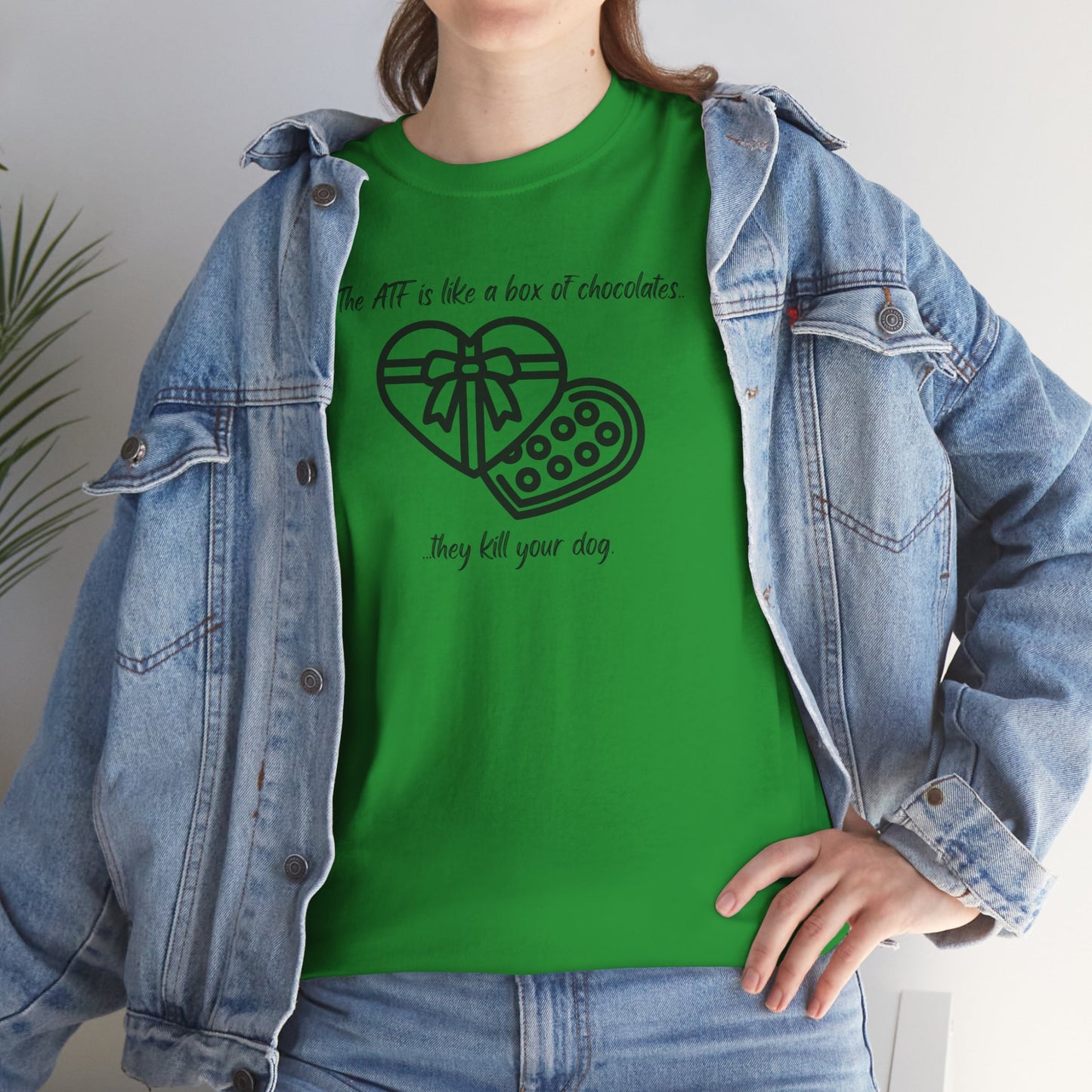 The ATF is like a box of chocolates - Unisex Heavy Cotton Tee
